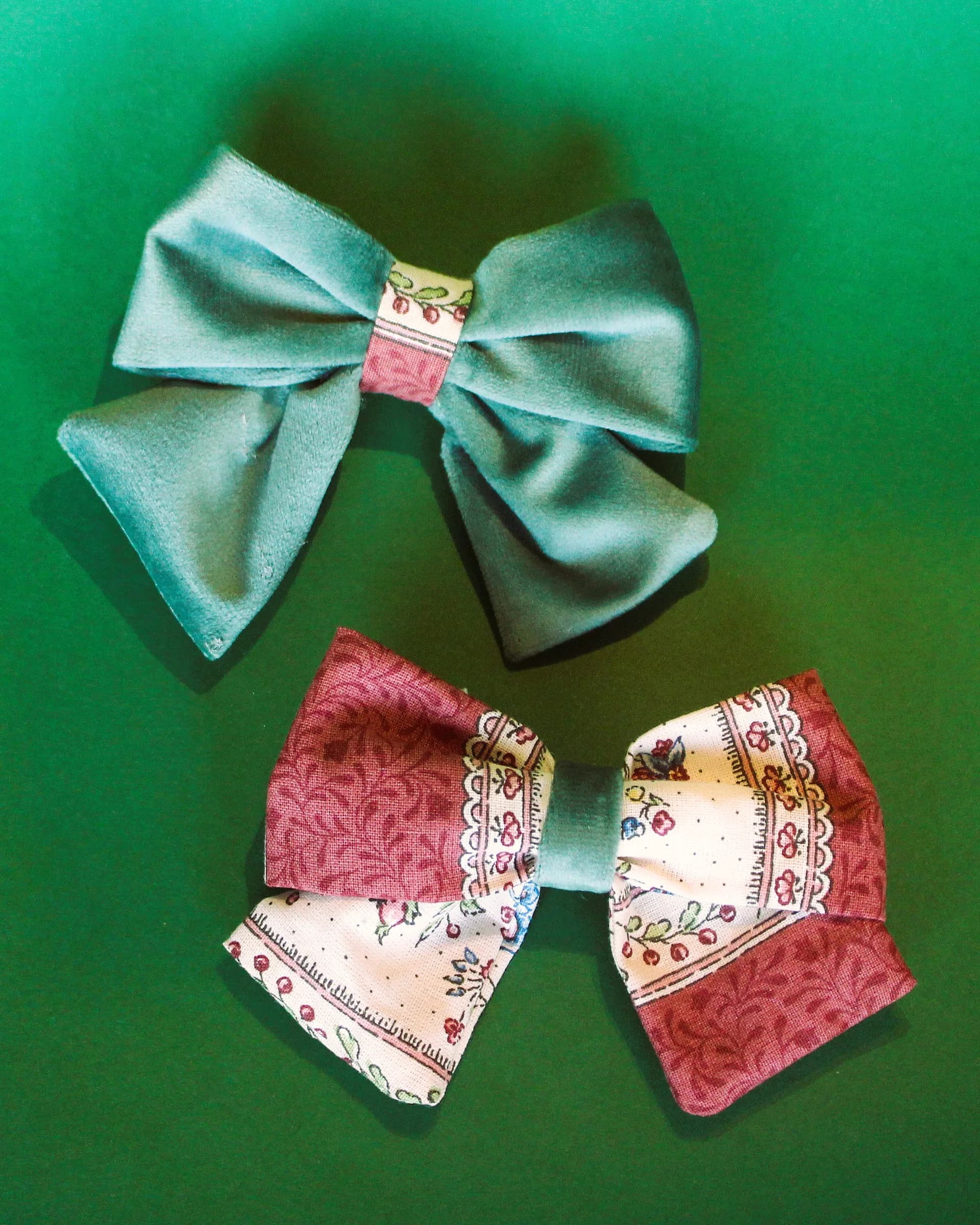 Grande barrette velours